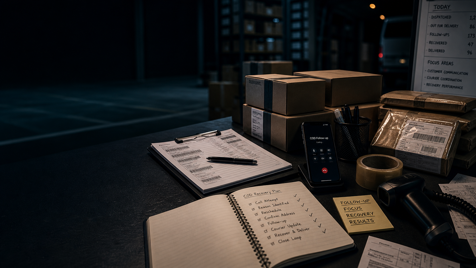 Operational recovery scene